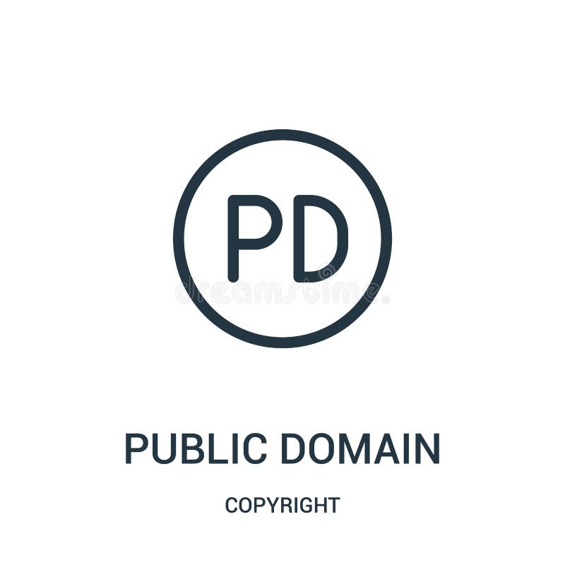 public domain icon vector from copyright collection. Thin line public domain outline icon vector illustration royalty free illustration public domain icon vector from copyright collection. Thin line public domain outline icon vector illustration royalty free illustration