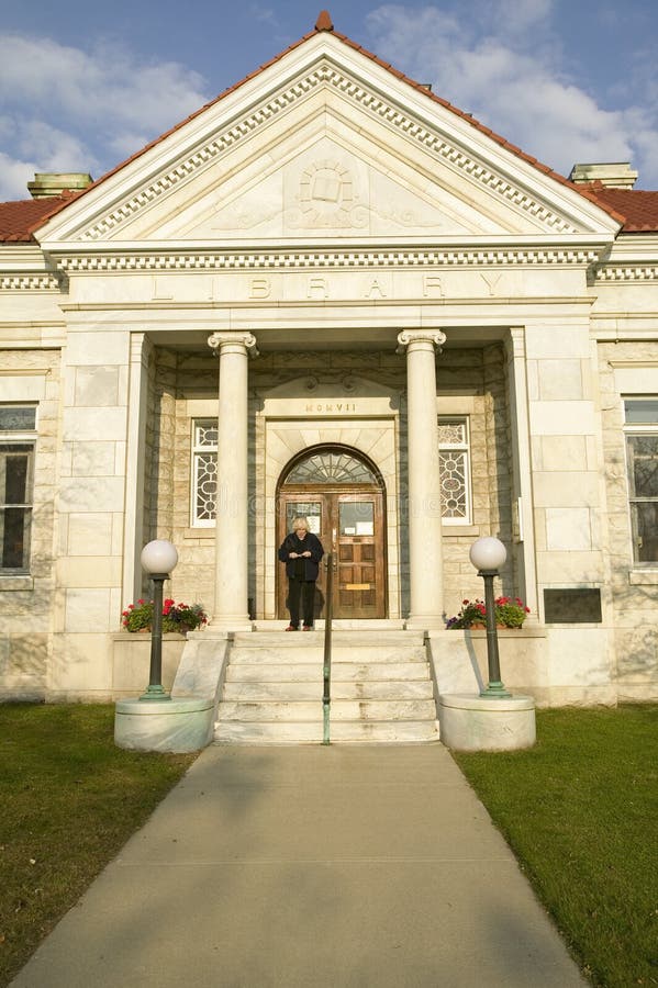Public Library in Litchfield Hills of Connecticut Stock Image Image