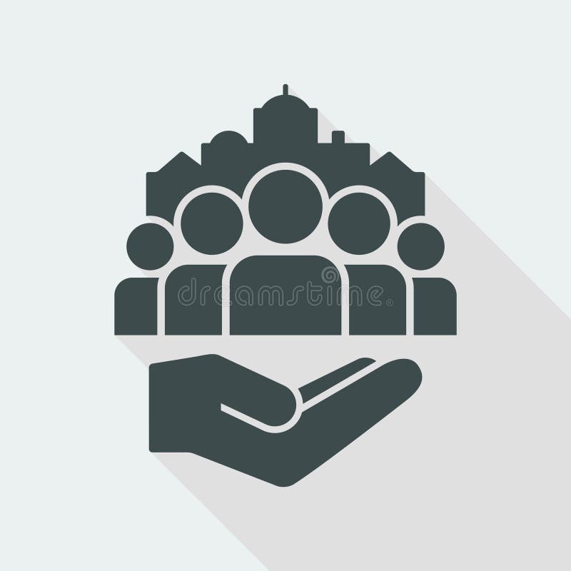 Public Services for Citizens - Vector Icon Stock Vector - Illustration of  group, citizen: 117826086