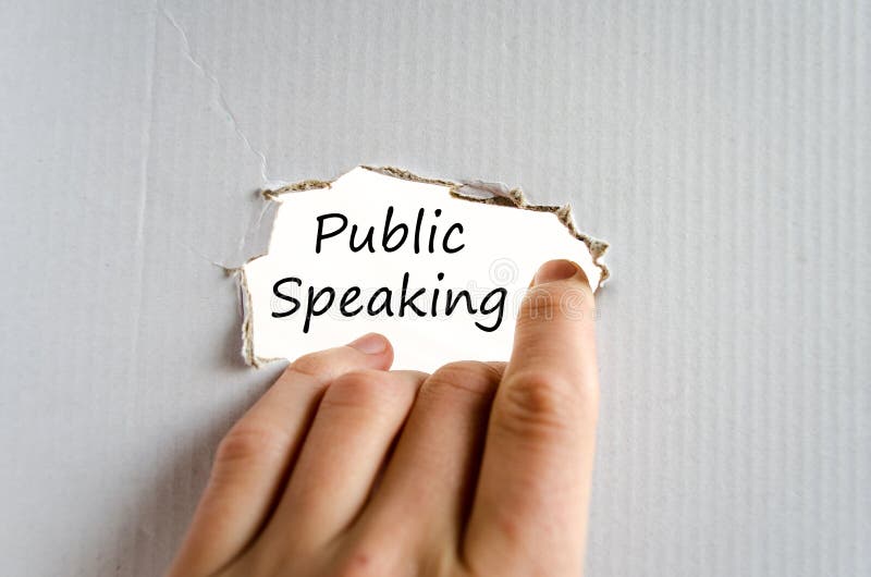 Public Speaking Text Concept Stock Photo - Image of corporate