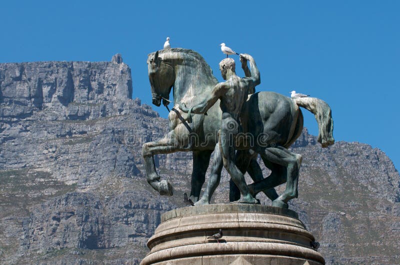 Public Statue Cape Town stock photo. Image of nude, table 12685064