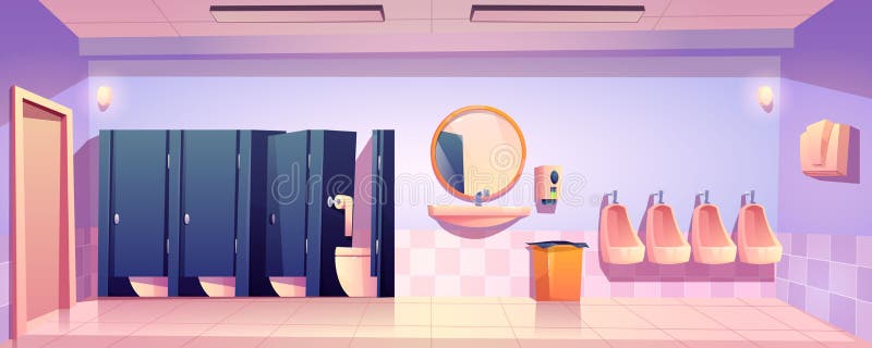 Public Washroom Cartoon Stock Illustrations – 680 Public Washroom