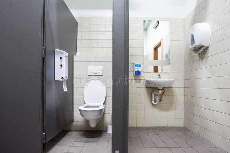 Public toilet Clogged stock photo. Image of room, empty - 167023234