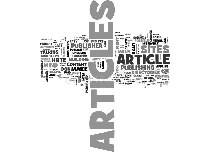 A Publisher S Rant Why I Hate Your Articles Word Cloud