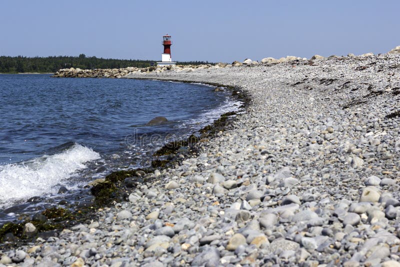 Pubnico Harbour Lighthouse in Nova Scotia in Canada Stock Image Image
