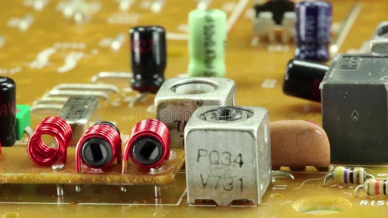 Puce de microcircuit avec les composants électroniques