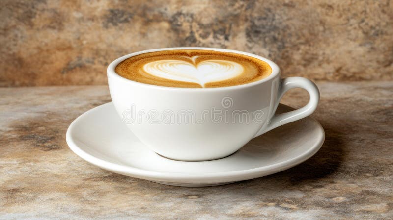 Puchar latte aromatyczne royalty ilustracja