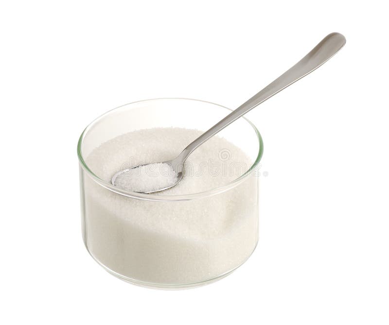 Pucharu szkła cukieru teaspoon biel