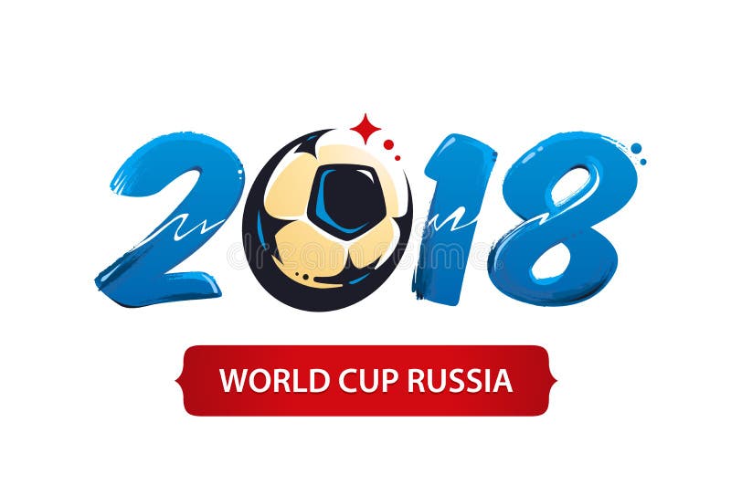 Pucharu Świata 2018 wektor royalty ilustracja Pucharu Świata 2018 wektor royalty ilustracja