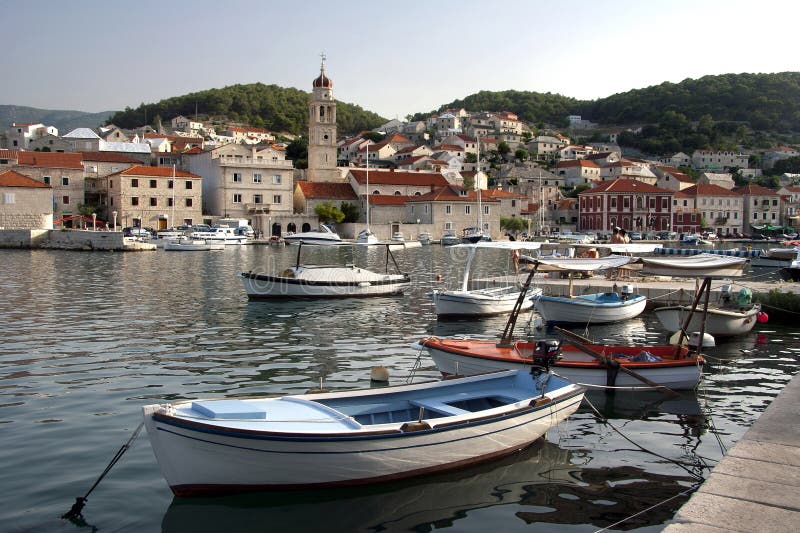 Pucisca auf Brac-Insel, Kroatien stockfoto Pucisca auf Brac-Insel, Kroatien stockfoto