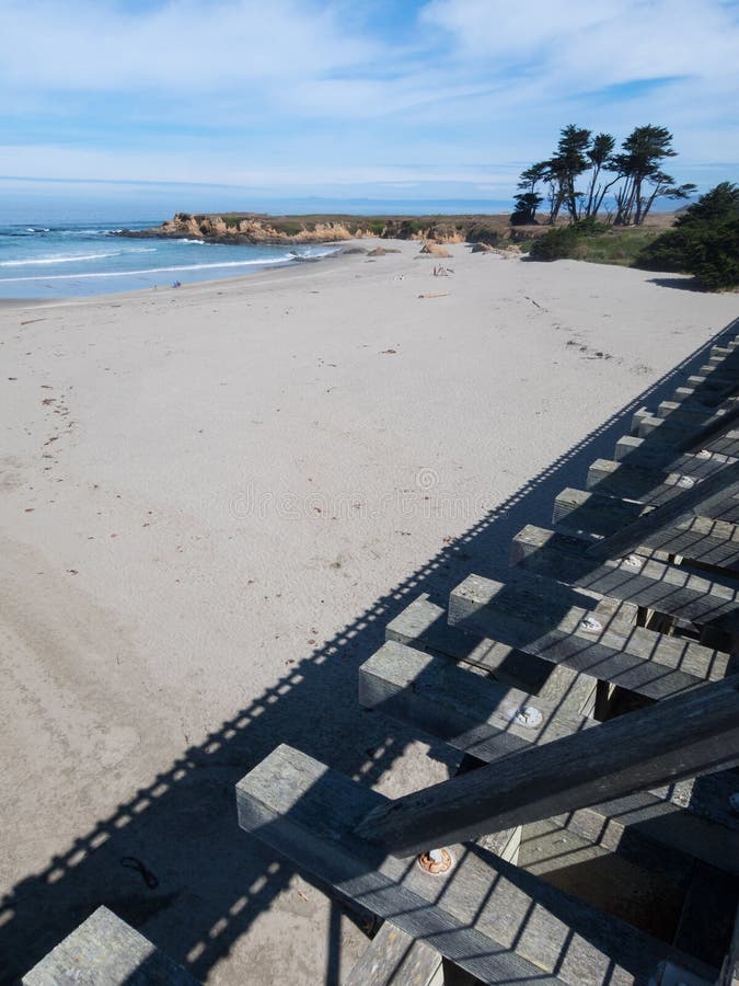 Pudding Creek Beach from the Trestle Stock Photo Image of coastal
