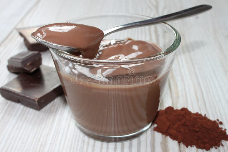 Pudding de chocolat de Brown photographie stock Pudding de chocolat de Brown photographie stock