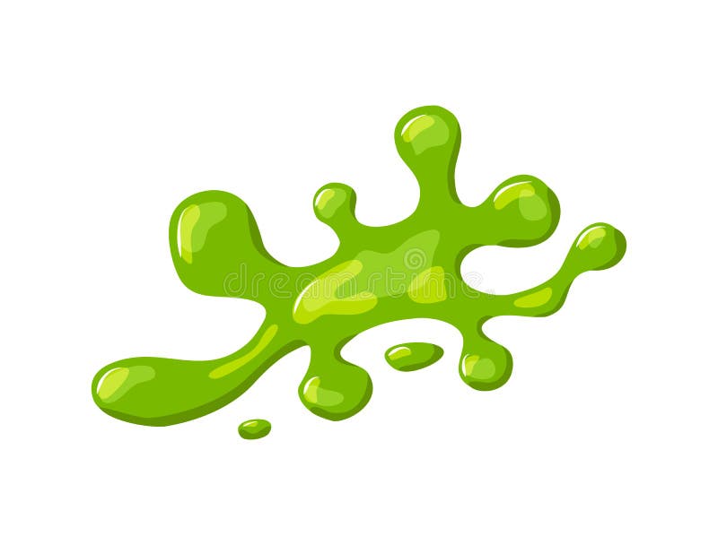 Green Slime Splash and Blob Stuck to the Graphic by pch.vector