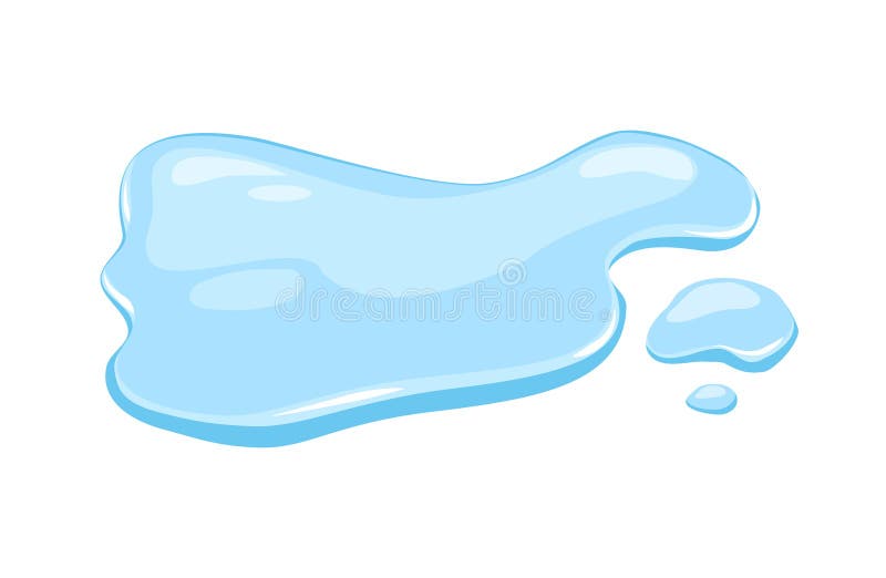 Puddle of Water on a White Isolated Background. Spill. Vector Cartoon Illustration. Stock Vector - Illustration of land, floor: 228327573 Puddle of Water on a White Isolated Background. Spill. Vector Cartoon Illustration. Stock Vector - Illustration of land, floor: 228327573