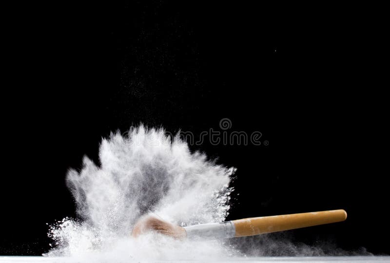 Puderpinsel stockbild Puderpinsel stockbild