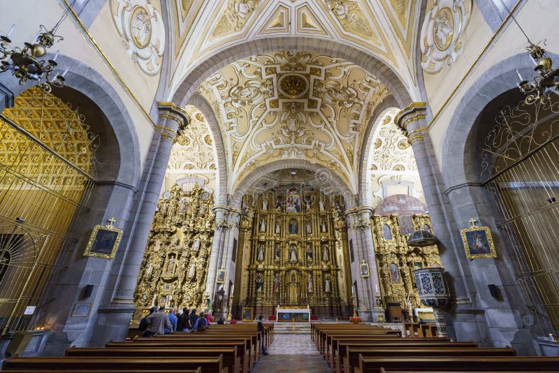 Interior view of Church of Santo Domingo stock photos Interior view of Church of Santo Domingo stock photos