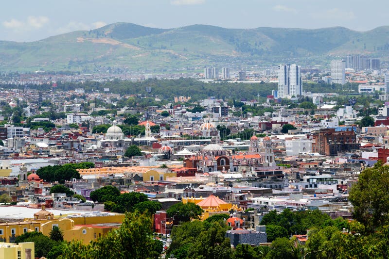 Puebla, Mexico City View stock photo. Image of building - 166017382