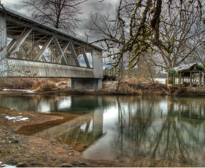 Puente cubierto de Larwood imagen de archivo libre de regalías Puente cubierto de Larwood imagen de archivo libre de regalías