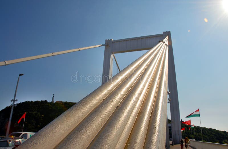 Puente de Elisabeth en Budapest imagen de archivo libre de regalías Puente de Elisabeth en Budapest imagen de archivo libre de regalías
