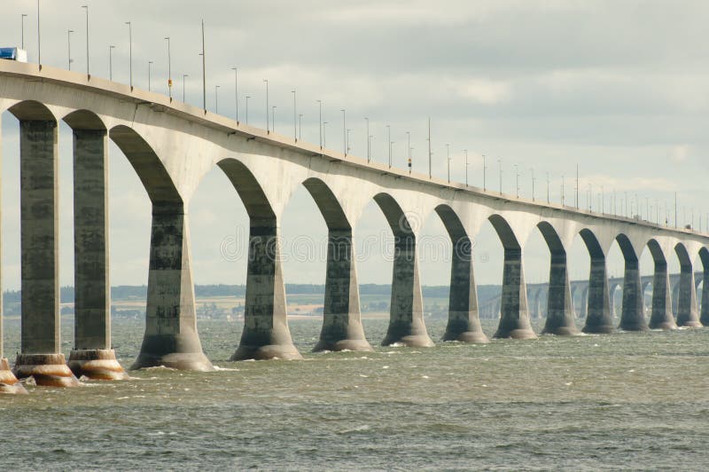 Puente de la confederación - Canadá foto de archivo Puente de la confederación - Canadá foto de archivo