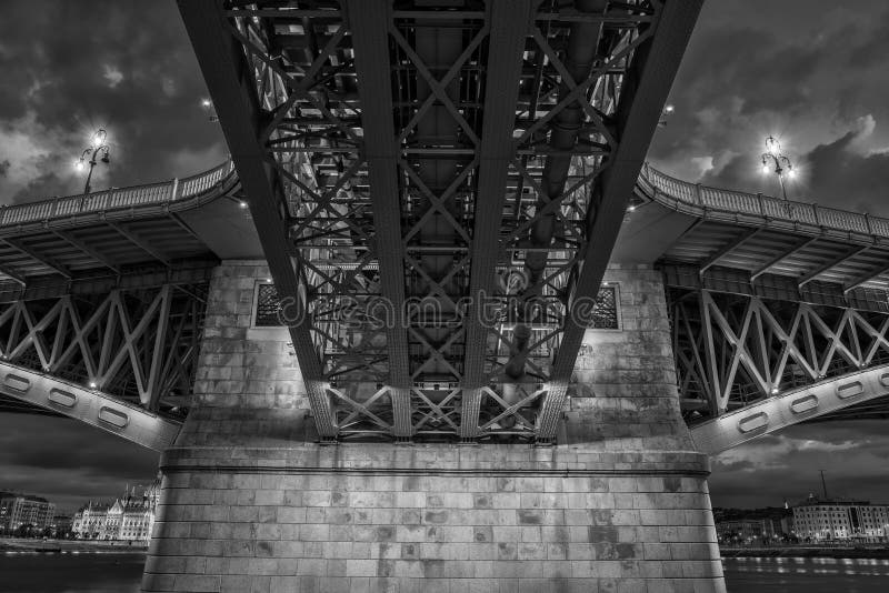 Margaret Bridge in Budapest, Hungary. Margaret Bridge in Budapest, Hungary