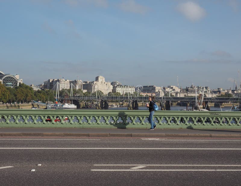 Puente de Westminster en Londres imágenes de archivo libres de regalías Puente de Westminster en Londres imágenes de archivo libres de regalías