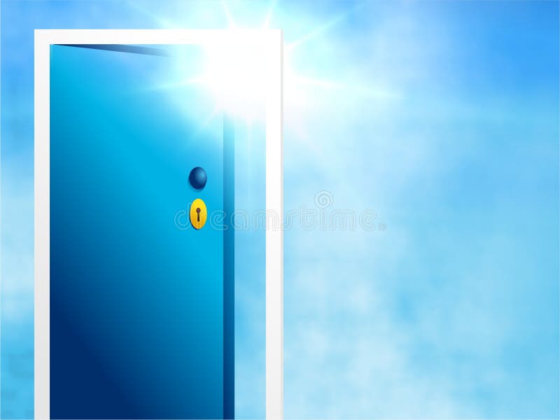 Puerta abierta libre illustration Puerta abierta libre illustration