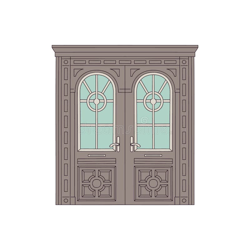 Puerta De Dibujo Hermosa De La Casa Y Del Edificio Con Los Vidrios Y Arcos En Diseño Tradicional Del Vintage Ilustración del Vector - Ilustración de casero, plano: 149959283 Puerta De Dibujo Hermosa De La Casa Y Del Edificio Con Los Vidrios Y Arcos En Diseño Tradicional Del Vintage Ilustración del Vector - Ilustración de casero, plano: 149959283