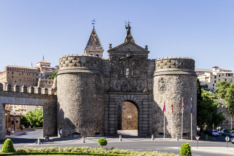 Puerta de entrada de la ciudad de Toledo imagen de archivo Puerta de entrada de la ciudad de Toledo imagen de archivo