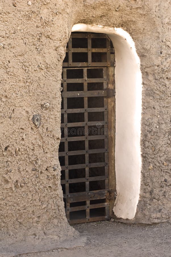 This is a picture of a jail cell door at historic Yuma Territorial Prison. This is a picture of a jail cell door at historic Yuma Territorial Prison