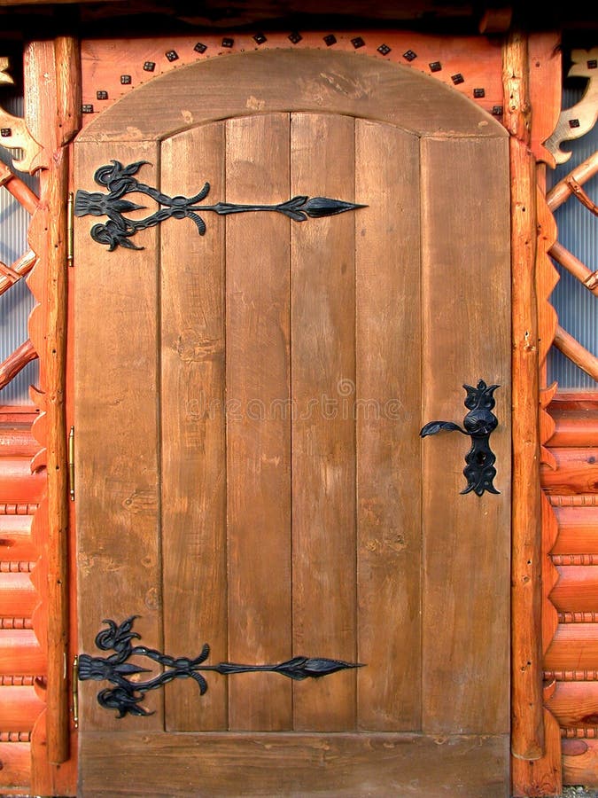 Puerta de madera imágenes de archivo libres de regalías