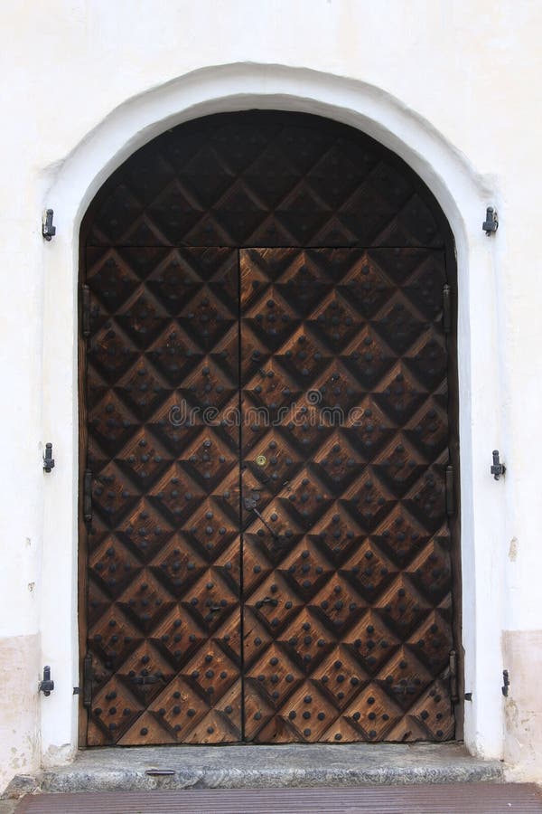 Puerta de madera vieja foto de archivo Puerta de madera vieja foto de archivo