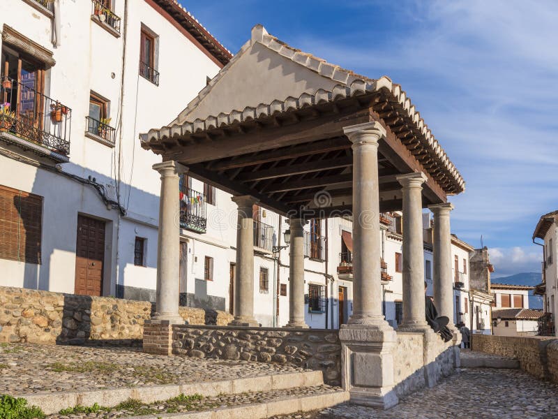 Puerta Del Sol Laundry in Granada, Spain Stock Image Image of