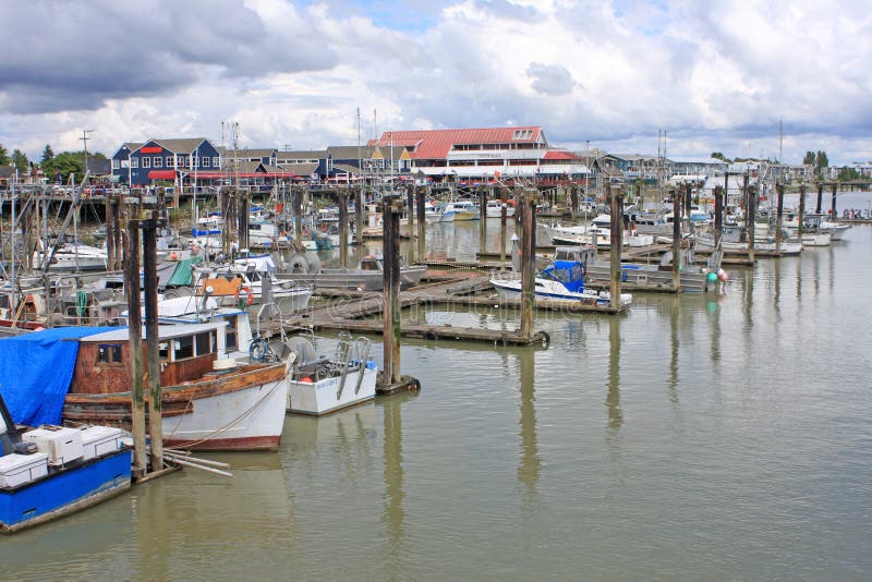 Puerto de Steveston, Richmond, A.C. imagen de archivo libre de regalías Puerto de Steveston, Richmond, A.C. imagen de archivo libre de regalías