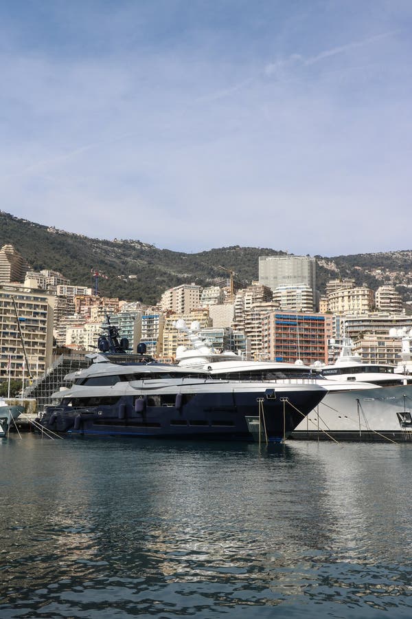 Puerto deportivo de monaco fotografía de archivo