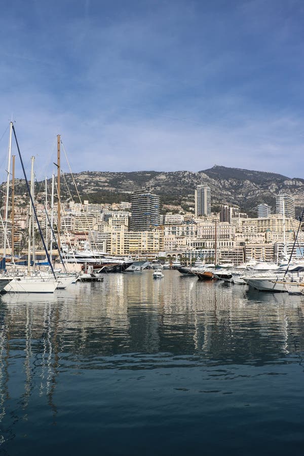 Puerto deportivo de monaco fotos de archivo libres de regalías