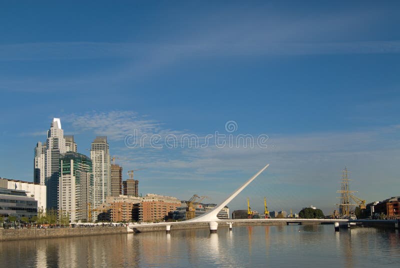 Puerto Madero in Buenos aires stock afbeelding Puerto Madero in Buenos aires stock afbeelding