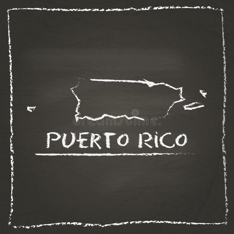 Puerto Rico Outline Vector Map Hand Drawn Stock Vector Illustration Of Expressive North Puerto Rico Outline Vector Map Hand Drawn Stock Vector Illustration Of Expressive North