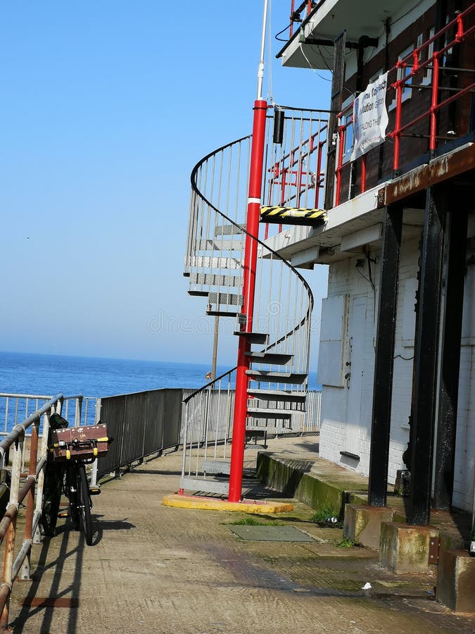 Puesto de observación de Norfolk de la escalera espiral imagenes de archivo Puesto de observación de Norfolk de la escalera espiral imagenes de archivo