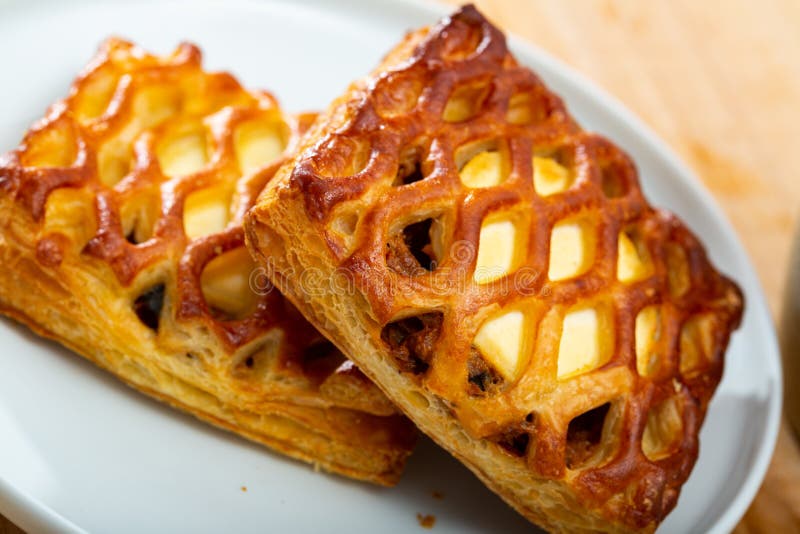 Puff Pastry with Goat Cheese Stock Photo Image of portion, appetizing 193086308