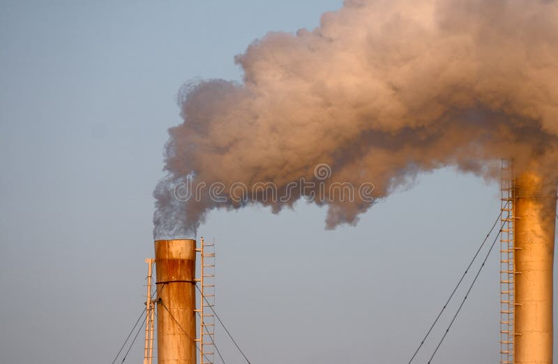 Puff of smoke stock photo