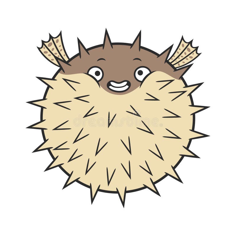 Download Puffer Fish Cartoon Stock Vector - Image: 61986474