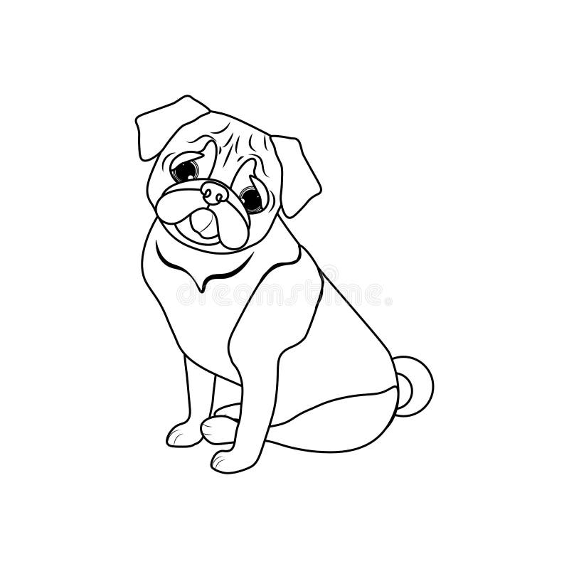 Pug Perro Contorno Lindo Animal Vector Ilustración Ilustración del Vector - Ilustración de perrito, cara: 213128102 Pug Perro Contorno Lindo Animal Vector Ilustración Ilustración del Vector - Ilustración de perrito, cara: 213128102