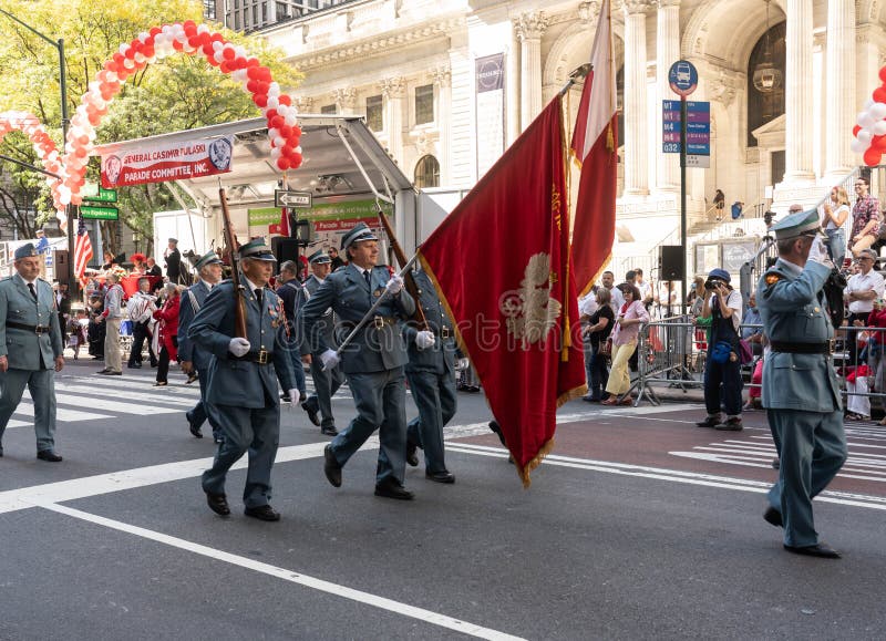 84th Annual Kazimierz Pulaski Day Parade on 5th Ave at New York City