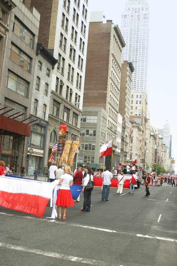 Pulaski Day Parade in New York City Editorial Stock Image Image of