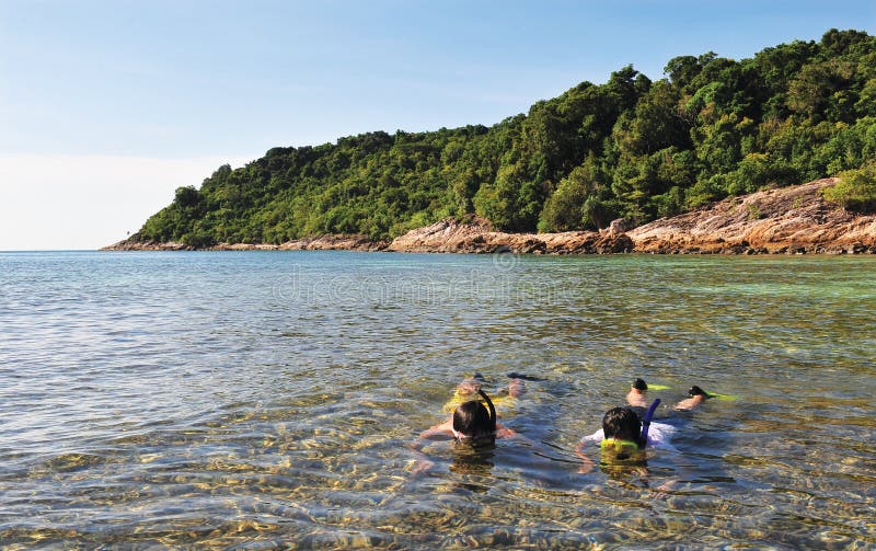 Pulau Perhentian Besar стоковые изображения rf Pulau Perhentian Besar стоковые изображения rf