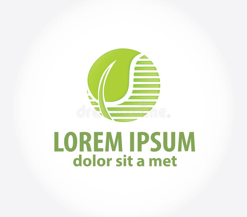 Logo ecologico illustrazione di stock