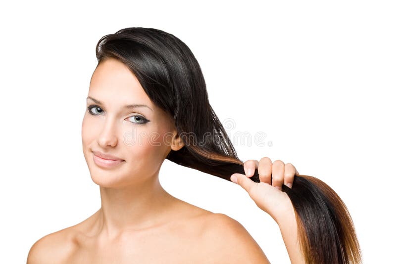 Pull my hair. stock image. Image of latino, attractive 26762041
