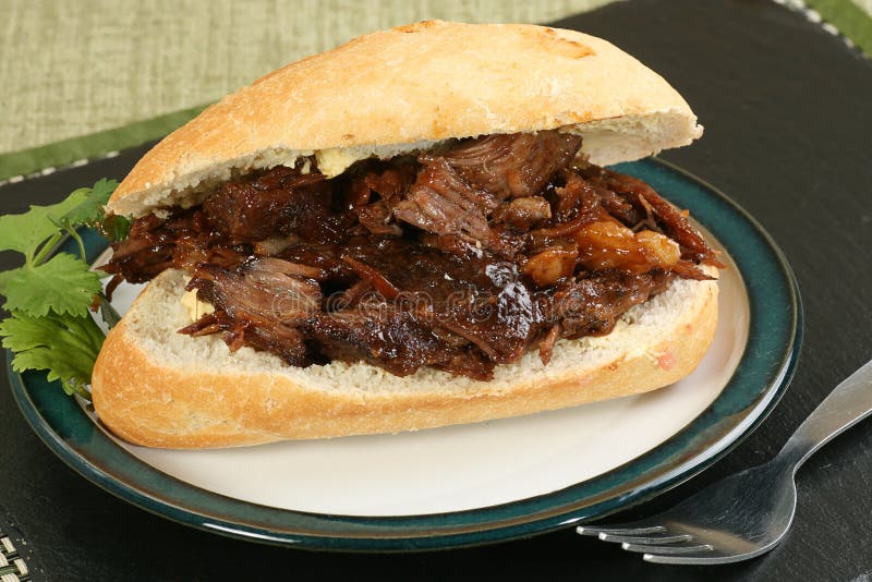 Pulled beef stock image. Image of pulled, barbecue, closeup 88413571