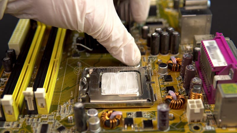 Pulls the central processor out of the motherboard. The processing system of the central processes of the PC. Many stock images